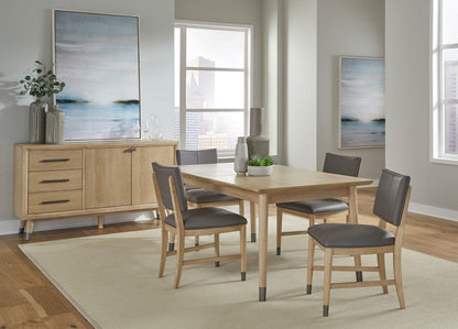 Modus Furniture - Franklin Extendable White Oak Dining Table in Au Natural - MXNK60 view 10