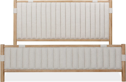 Modus Furniture - Furano California King-size Upholstered Panel Bed in Ginger and Brun Boucle - QDTWJ6 view 5