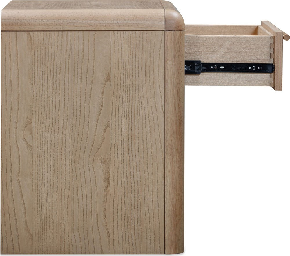 Modus Furniture - Furano One Drawer One Shelf Ash Wood Nightstand in Ginger - QDTW81 view 4