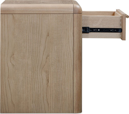 Modus Furniture - Furano One Drawer One Shelf Ash Wood Nightstand in Ginger - QDTW81 view 4