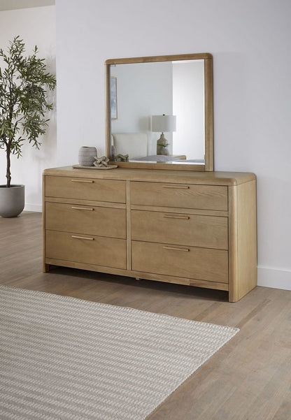 Modus Furniture - Furano Wall or Dresser Mirror in Ginger - QDTW83 view 4
