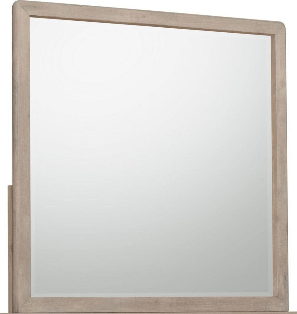 Modus Furniture - Gardenia Beveled Glass Wall or Dresser Mirror in Chai - SDTK83 view 1