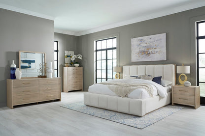 Modus Furniture - Gardenia Beveled Glass Wall or Dresser Mirror in Chai - SDTK83 view 5
