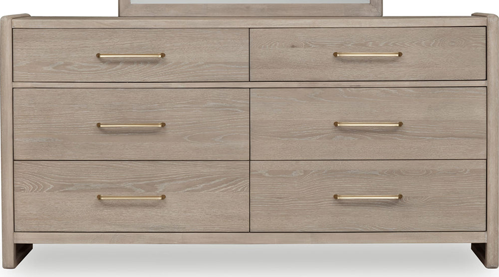 Modus Furniture - Gardenia Six Drawer Oak Wood Dresser in Chai - SDTK82 view 1