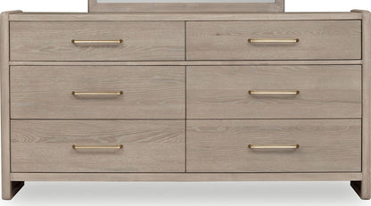 Modus Furniture - Gardenia Six Drawer Oak Wood Dresser in Chai - SDTK82 view 1