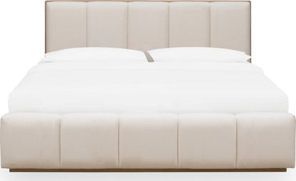 Modus Furniture - Gardenia Wood Frame Upholstered King-Size Platform Bed in Cotton and Chai - SDTKH7 view 2