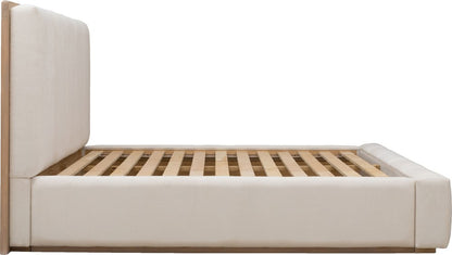 Modus Furniture - Gardenia Wood Frame Upholstered King-Size Platform Bed in Cotton and Chai - SDTKH7 view 6