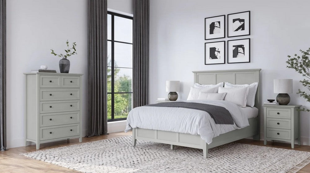 Modus Furniture - Grace California King-size Three Panel Bed in Elephant Grey - PNKGL6 view 9