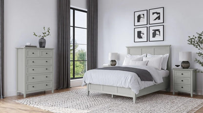 Modus Furniture - Grace California King-size Three Panel Bed in Elephant Grey - PNKGL6 view 9