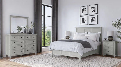 Modus Furniture - Grace California King-size Three Panel Bed in Elephant Grey - PNKGL6 view 10