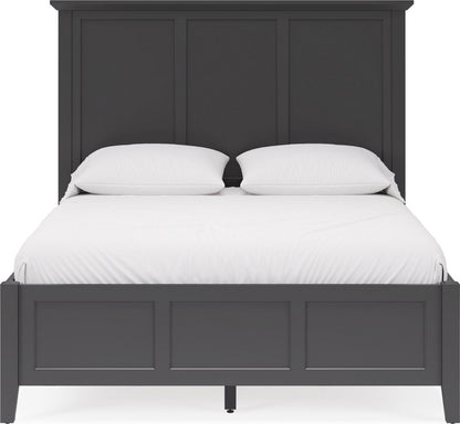 Modus Furniture - Grace California King-size Three Panel Bed in Raven Black - PNRBL6 view 2