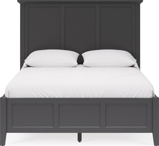 Modus Furniture - Grace California King-size Three Panel Bed in Raven Black - PNRBL6 view 2