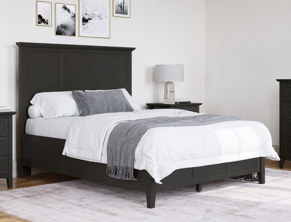 Modus Furniture - Grace California King-size Three Panel Bed in Raven Black - PNRBL6 view 5