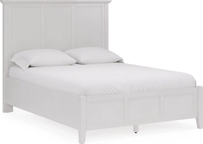Modus Furniture - Grace California King-size Three Panel Bed in Snowfall White - PNRAL6 view 1