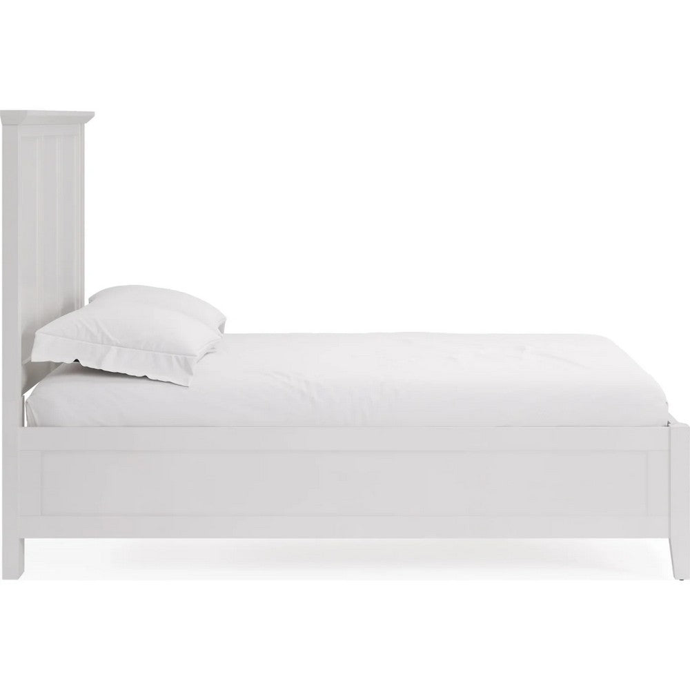Modus Furniture - Grace California King-size Three Panel Bed in Snowfall White - PNRAL6 view 3