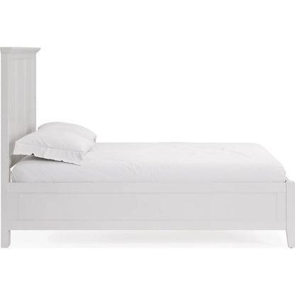 Modus Furniture - Grace California King-size Three Panel Bed in Snowfall White - PNRAL6 view 3