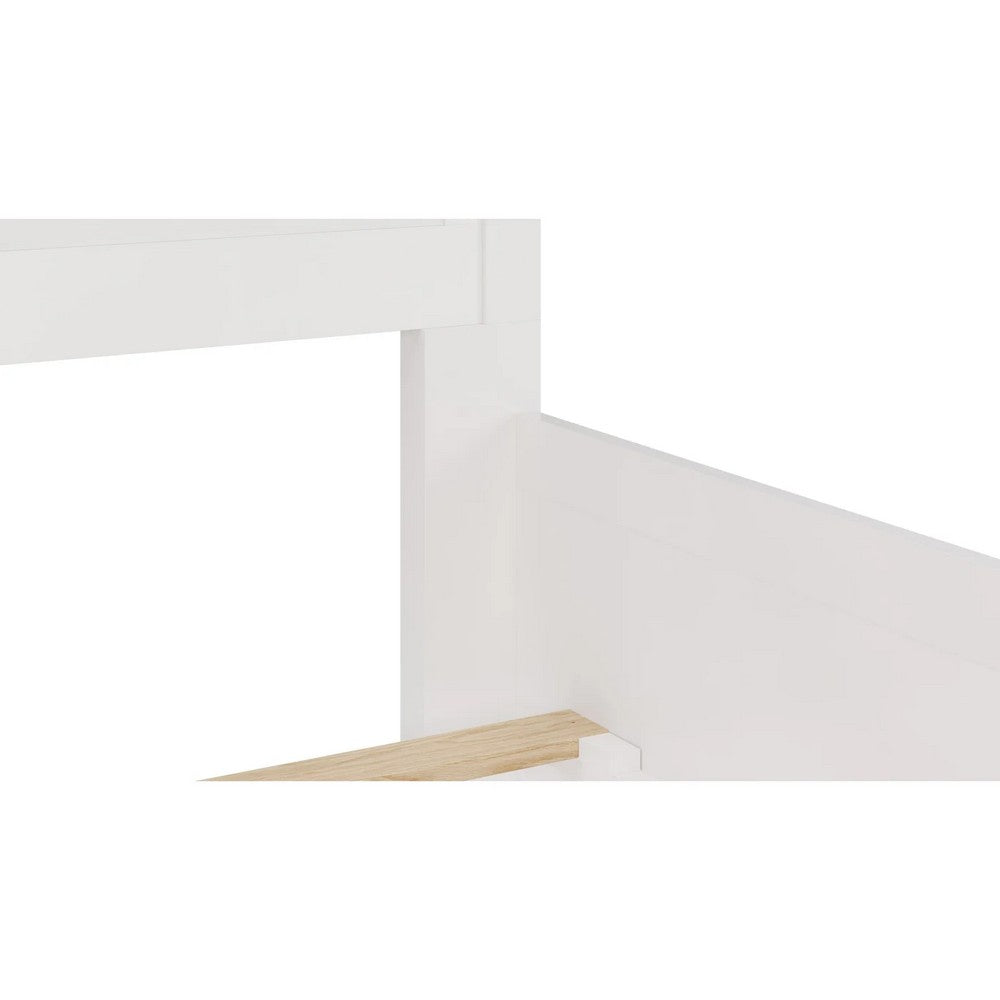 Modus Furniture - Grace California King-size Three Panel Bed in Snowfall White - PNRAL6 view 8