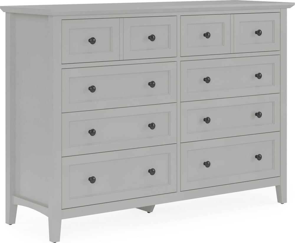 Modus Furniture - Grace Eight Drawer Dresser in Elephant Gray (2024) - PNKG82A view 1