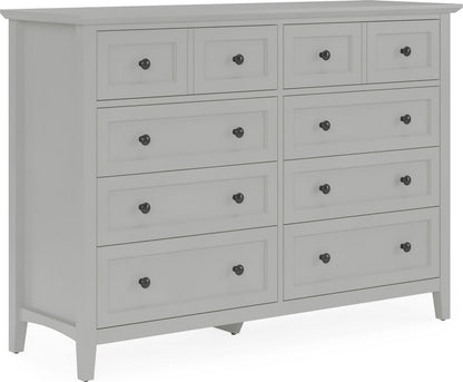 Modus Furniture - Grace Eight Drawer Dresser in Elephant Gray (2024) - PNKG82A view 1
