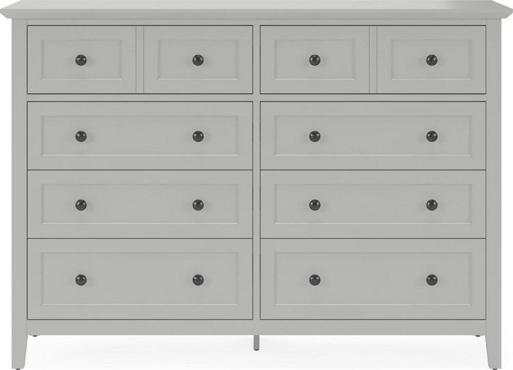 Modus Furniture - Grace Eight Drawer Dresser in Elephant Gray (2024) - PNKG82A view 2