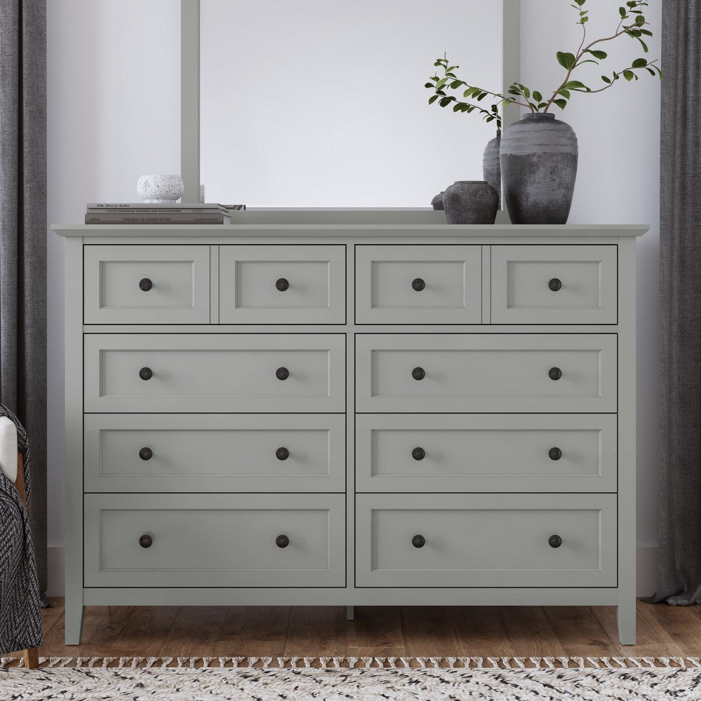 Modus Furniture - Grace Eight Drawer Dresser in Elephant Gray (2024) - PNKG82A view 5
