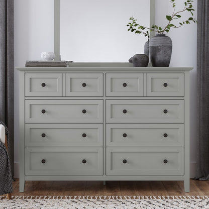 Modus Furniture - Grace Eight Drawer Dresser in Elephant Gray (2024) - PNKG82A view 5