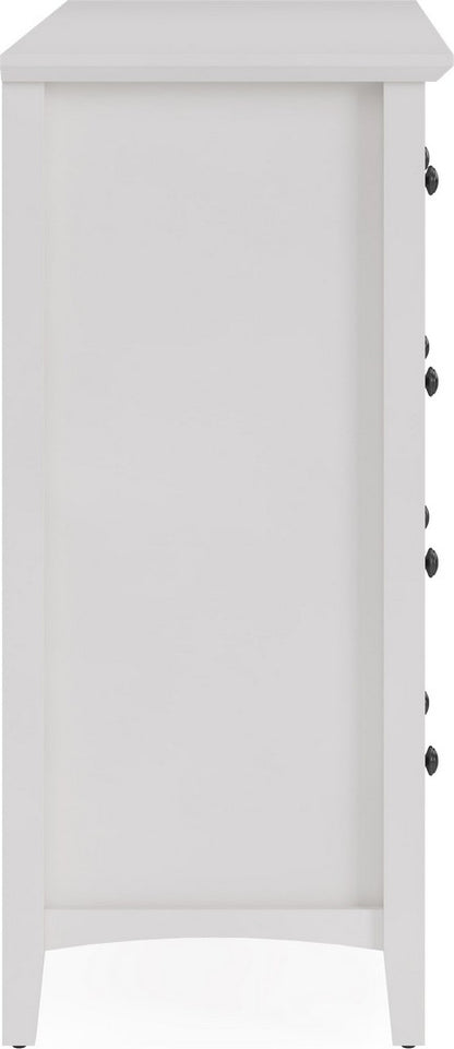 Modus Furniture - Grace Eight Drawer Dresser in Snowfall White (2024) - PNRA82A view 3