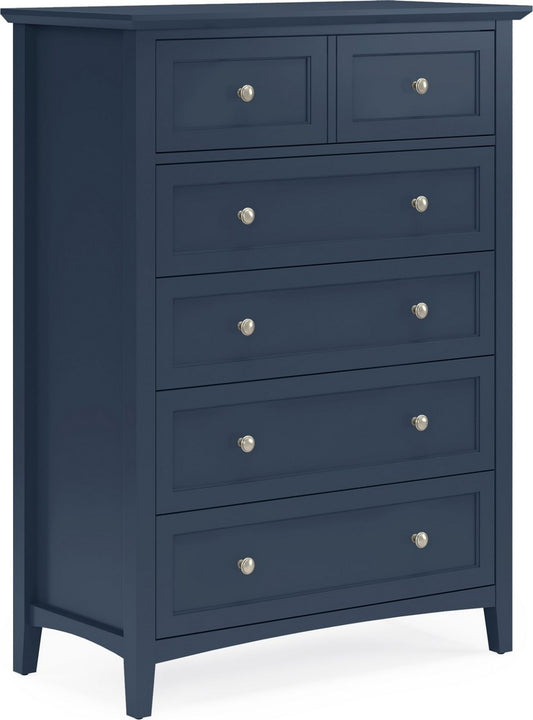 Modus Furniture - Grace Five Drawer Chest in Blueberry (2024) - PNKX84A view 1