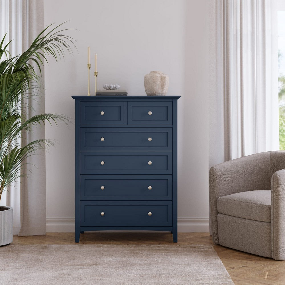Modus Furniture - Grace Five Drawer Chest in Blueberry (2024) - PNKX84A view 5