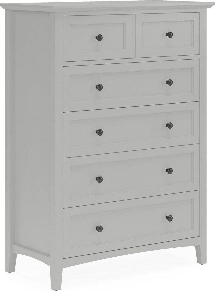 Modus Furniture - Grace Five Drawer Chest in Elephant Gray (2024) - PNKG84A view 1