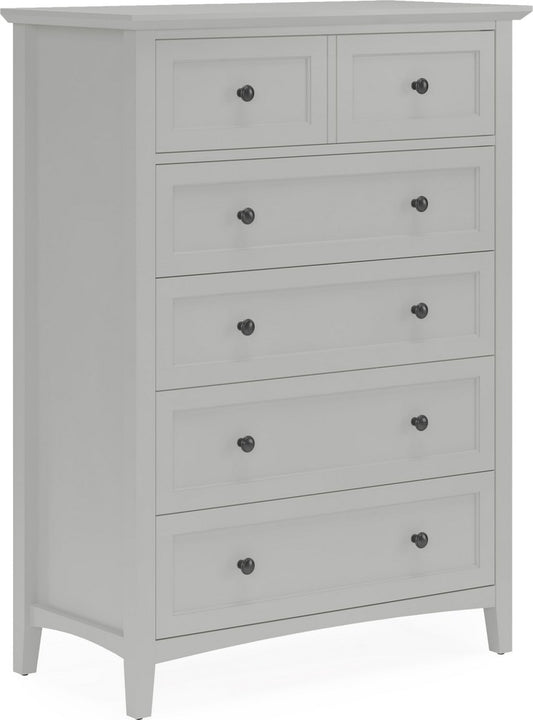 Modus Furniture - Grace Five Drawer Chest in Elephant Gray (2024) - PNKG84A view 1