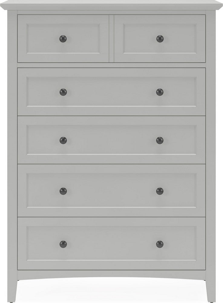 Modus Furniture - Grace Five Drawer Chest in Elephant Gray (2024) - PNKG84A view 2