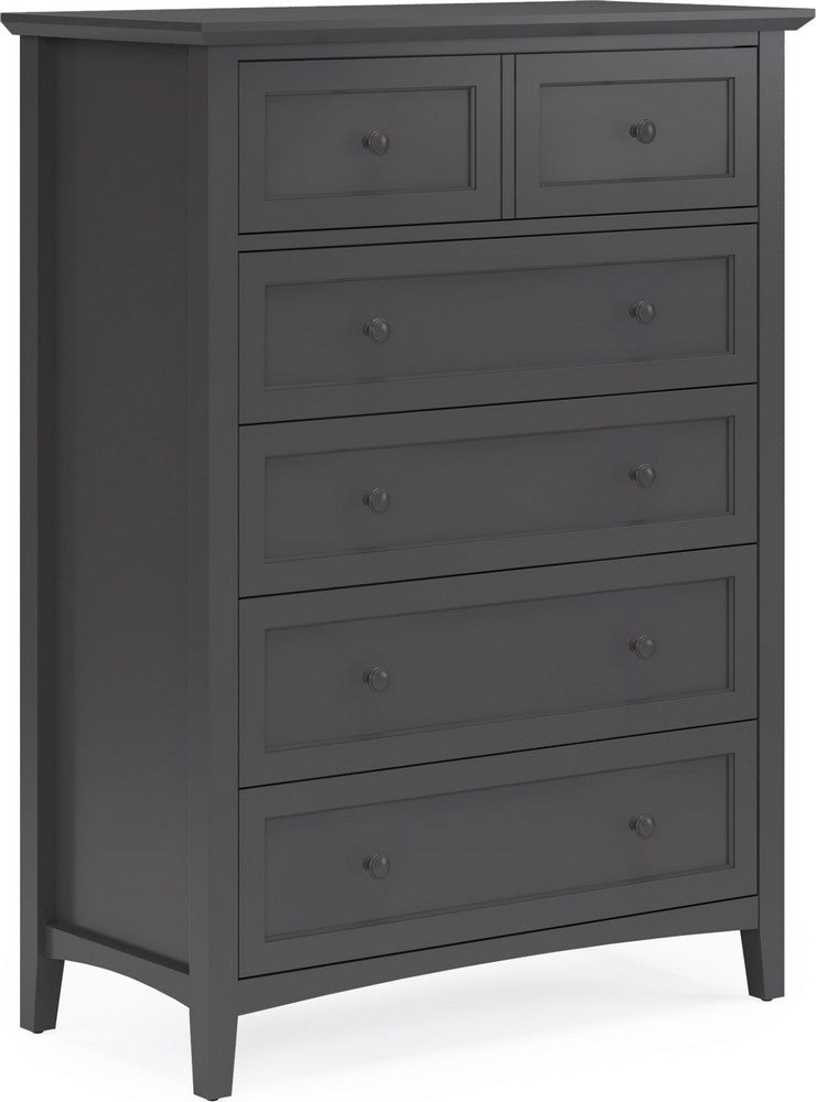 Modus Furniture - Grace Five Drawer Chest in Raven Black (2024) - PNRB84A view 1