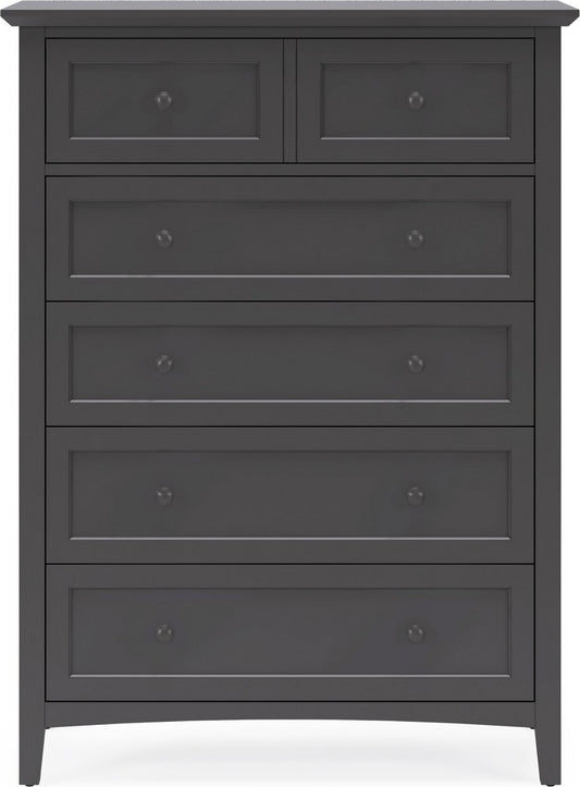Modus Furniture - Grace Five Drawer Chest in Raven Black (2024) - PNRB84A view 2