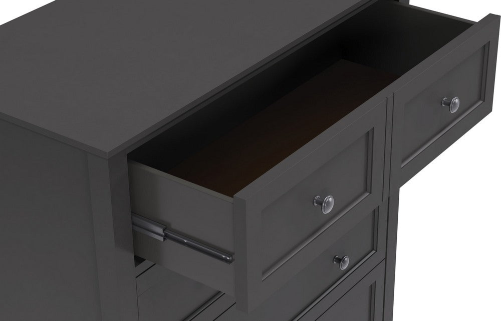 Modus Furniture - Grace Five Drawer Chest in Raven Black (2024) - PNRB84A view 4