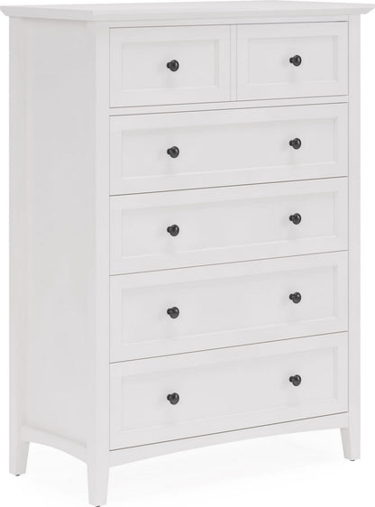 Modus Furniture - Grace Five Drawer Chest in Snowfall White (2024) - PNRA84A view 1