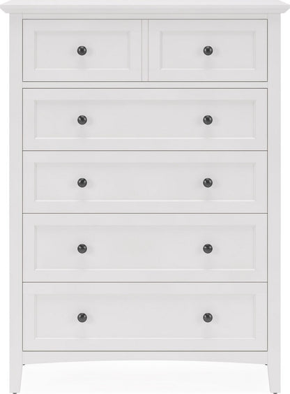 Modus Furniture - Grace Five Drawer Chest in Snowfall White (2024) - PNRA84A view 2