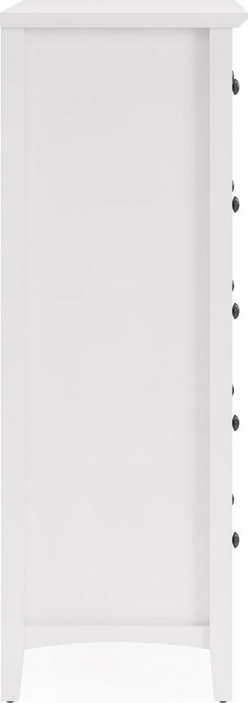 Modus Furniture - Grace Five Drawer Chest in Snowfall White (2024) - PNRA84A view 3