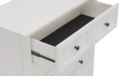 Modus Furniture - Grace Five Drawer Chest in Snowfall White (2024) - PNRA84A view 5