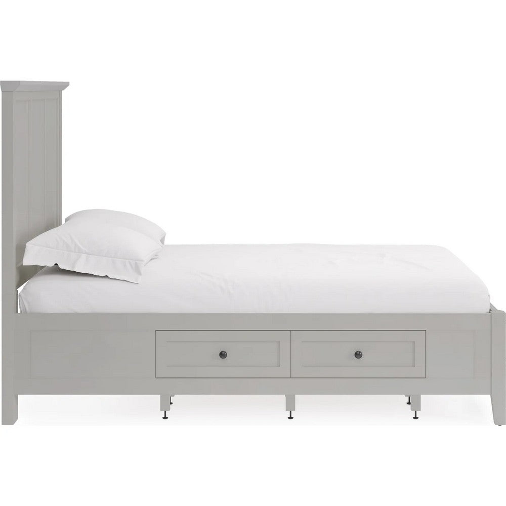 Modus Furniture - Grace Four Drawer California King-size Platform Storage Bed in Elephant Grey - PNKGD6 view 3