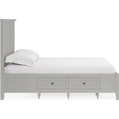 Modus Furniture - Grace Four Drawer California King-size Platform Storage Bed in Elephant Grey - PNKGD6 view 3