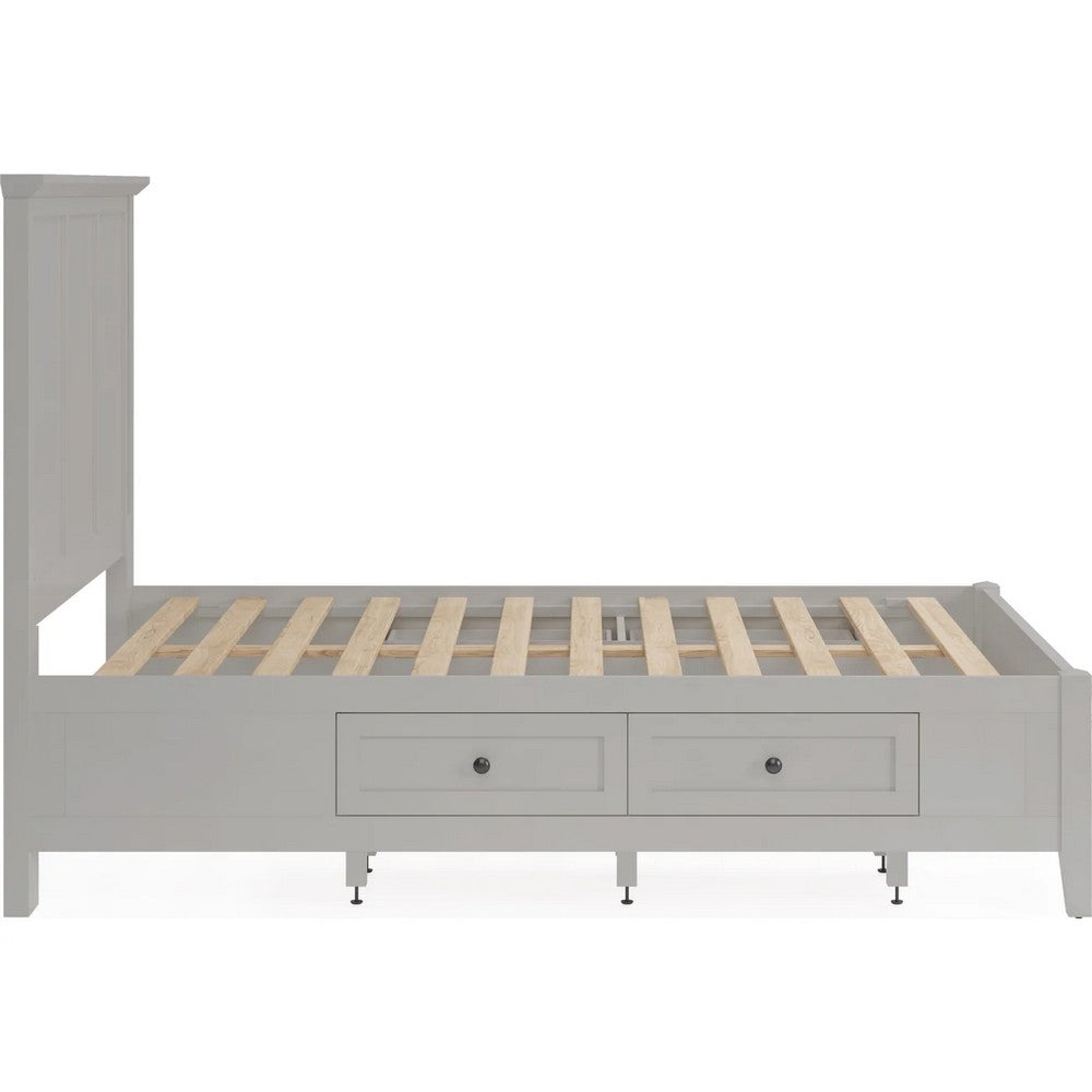 Modus Furniture - Grace Four Drawer California King-size Platform Storage Bed in Elephant Grey - PNKGD6 view 6