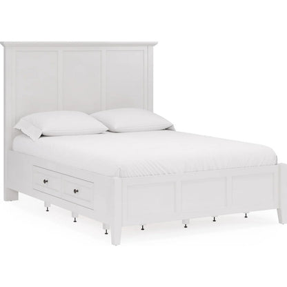 Modus Furniture - Grace Four Drawer California King-size Platform Storage Bed in Snowfall White - PNRAD6 view 1