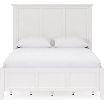 Modus Furniture - Grace Four Drawer California King-size Platform Storage Bed in Snowfall White - PNRAD6 view 2