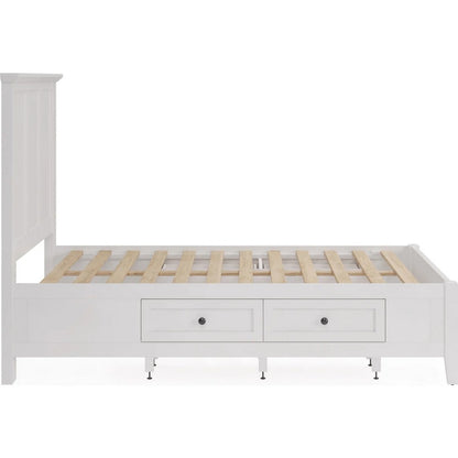 Modus Furniture - Grace Four Drawer California King-size Platform Storage Bed in Snowfall White - PNRAD6 view 6
