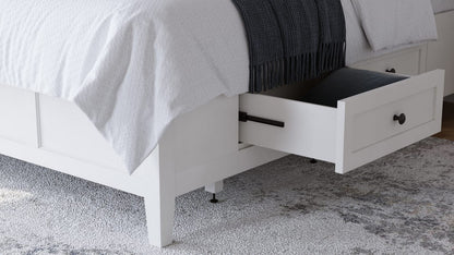 Modus Furniture - Grace Four Drawer California King-size Platform Storage Bed in Snowfall White - PNRAD6 view 10