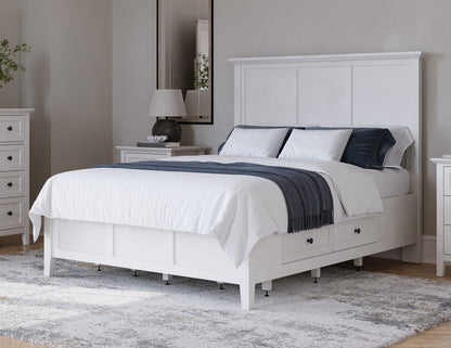 Modus Furniture - Grace Four Drawer California King-size Platform Storage Bed in Snowfall White - PNRAD6 view 12