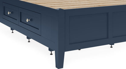Modus Furniture - Grace Four Drawer Full-size Platform Storage Bed in Blueberry - PNKXD4 view 7
