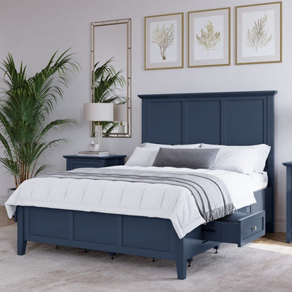 Modus Furniture - Grace Four Drawer Full-size Platform Storage Bed in Blueberry - PNKXD4 view 8