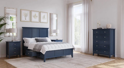 Modus Furniture - Grace Four Drawer Full-size Platform Storage Bed in Blueberry - PNKXD4 view 9